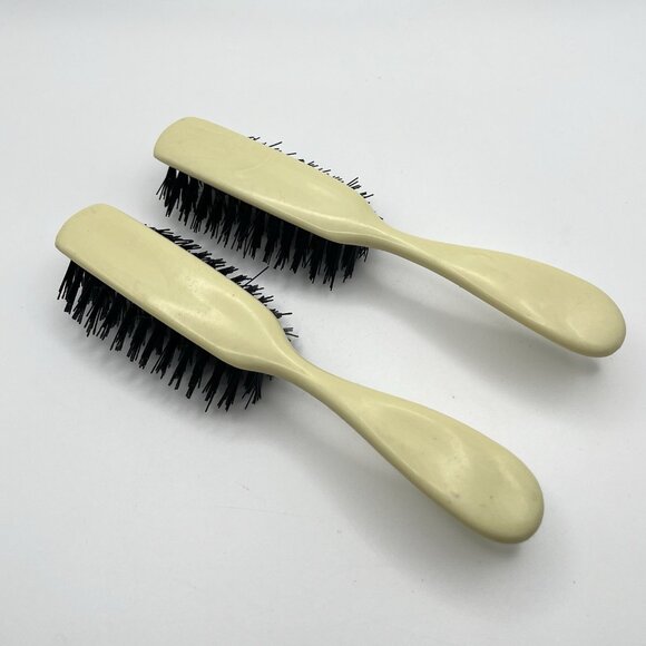 VTG 50s Phillips E-P-7 Plastic Hairbrush Nylon Bristle Grooming Brush 8” MCM Set - Picture 2 of 6